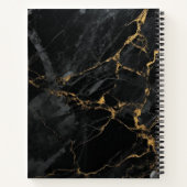 Schwarz und Gold Notizblock (Rückseite)