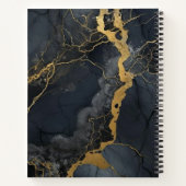 Schwarz und Gold Notizblock (Rückseite)