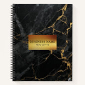 Schwarz und Gold Notizblock (Vorderseite)