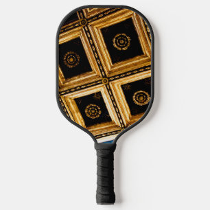 Schwarz und Gold Pickleball Schläger
