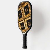Schwarz und Gold Pickleball Schläger (Links)