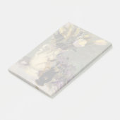 Schwarz und Gold Post-it Klebezettel (angewinkelt)