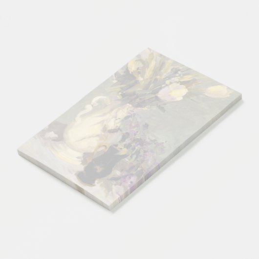 Schwarz und Gold Post-it Klebezettel (angewinkelt)