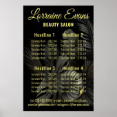 Schwarz und Gold Poster (Vorne)