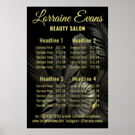 Schwarz und Gold Poster