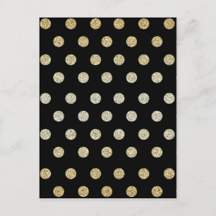 Schwarz und Gold Postkarte