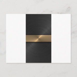 Schwarz und Gold Postkarte