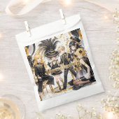 Schwarz und Gold, Rich Luxus, Moulin Rouge Stil Geschenktütchen (Ausgeschnitten)