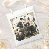 Schwarz und Gold, Rich Luxus, Moulin Rouge Stil Geschenktütchen (Ausgeschnitten)