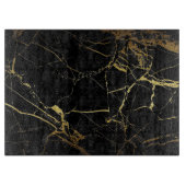 Schwarz und Gold Schneidebrett (Vorderseite)