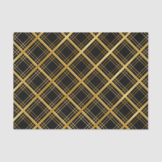 Schwarz und Gold Seidenpapier (Vorderseite)