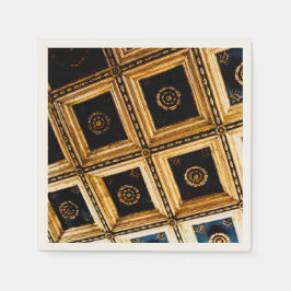 Schwarz und Gold Serviette