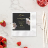 Schwarz und Gold | Serviette (Beispiel)