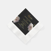 Schwarz und Gold | Serviette (Ecke)