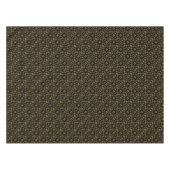 Schwarz und Gold Shiny Geometrisches Muster Elegan Tischdecke (Vorderseite (Horizontal))