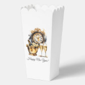 Schwarz und Gold - Silvester Geschenkschachtel (Rückseite)