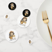 Schwarz und Gold - Silvester Konfetti (Gruppe)