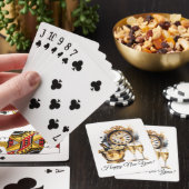 Schwarz und Gold - Silvester Spielkarten (In Situ)