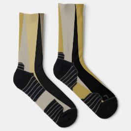 Schwarz und Gold Socken