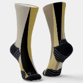 Schwarz und Gold Socken (Gewinkelt)