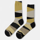 Schwarz und Gold Socken (Linkes Detail)