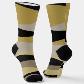 Schwarz und Gold Socken (Gewinkelt)