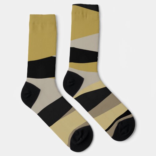 Schwarz und Gold Socken (Rechts)