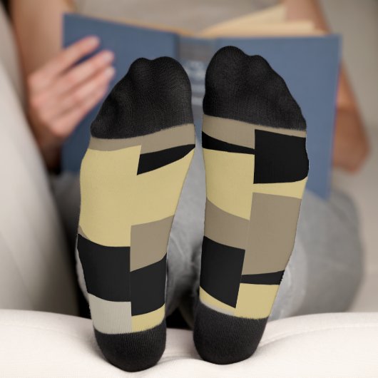 Schwarz und Gold Socken (Unterseite)