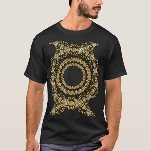 Schwarz und Gold T-Shirt (Vorderseite)