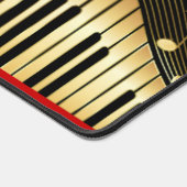 Schwarz und Gold-Tastatur Schreibtischunterlage (Ecke)