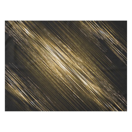 Schwarz und Gold Tischdecke (Vorderseite (Horizontal))