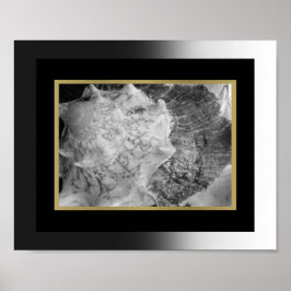 Schwarz und Gold tropische Seashell Printable Art Poster
