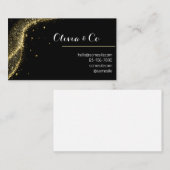Schwarz und Gold Visitenkarte (Vorne/Hinten)