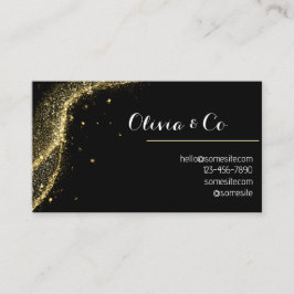 Schwarz und Gold Visitenkarte