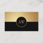 Schwarz und Gold Visitenkarte (Vorderseite)