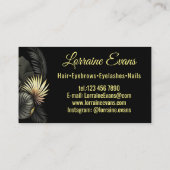 Schwarz und Gold. Visitenkarte (Rückseite)