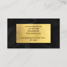 Schwarz und Gold Visitenkarte