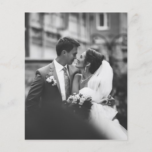 SCHWARZ UND GOLD WEDD FLYER (Hinten)