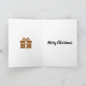 Schwarz und Gold Weihnachten Karte (Innenseite)