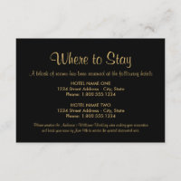 Schwarz und Gold wo Hochzeitsunterkunft Bleibe wer