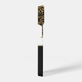 Schwarz und Golden Arabesc iPhone Hülle (Rechte Seite)