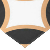 Schwarz und Golden Geometric Tischdecke (Schrägansicht)