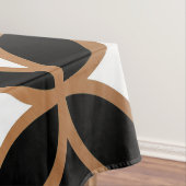 Schwarz und Golden Geometric Tischdecke (Beispiel)