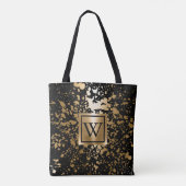 Schwarz und Golden Metallic Tasche (Rückseite)