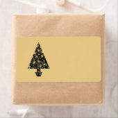 Schwarz-und Goldfarbweihnachtsbaum-Entwurf (Insitu)