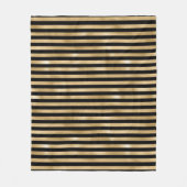 Schwarz und goldgestreiftes Fleeceblanket Fleecedecke (Vorderseite)