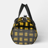 Schwarz- und Goldgitter Duffle Bag (Rechts)