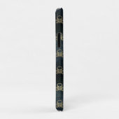 Schwarz- und Goldschädel Case-Mate iPhone Hülle (Hinten/Rechts)