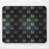Schwarz- und Goldschädel Mousepad (Vorne)