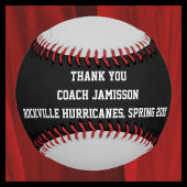 Schwarz und Grau Baseball, Danke Coach, einfach Baseball